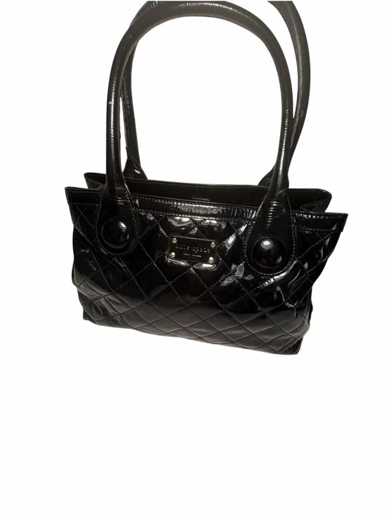 Kate Spade Black Quilted Patent Leather Tote