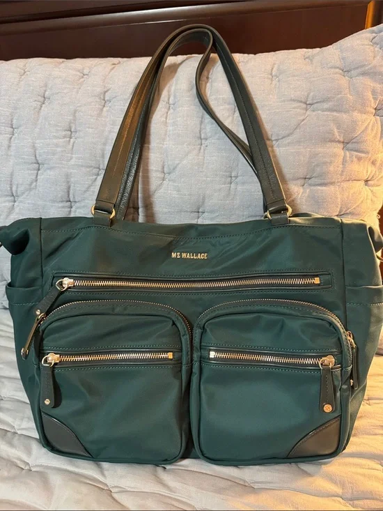 MZ Wallace Tribeca Traveler Tote in Green