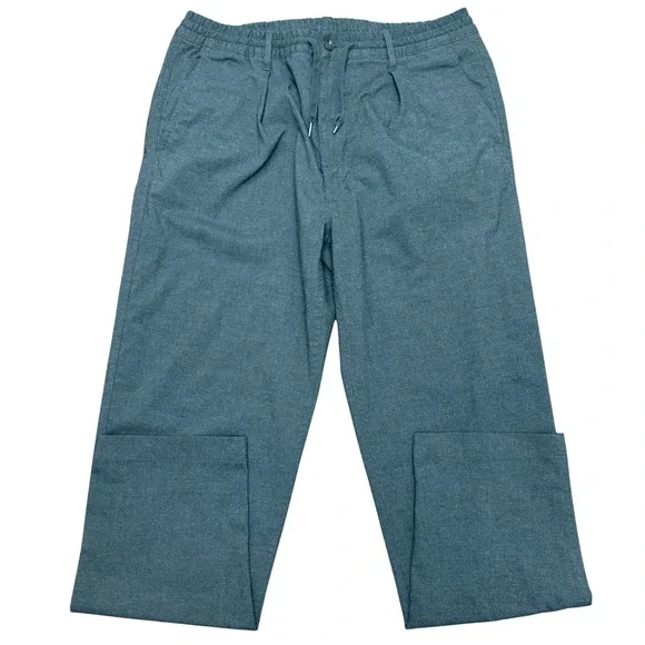 Polo Ralph Lauren Pants Mens XL Grey Stretch Tailored Slim Fit Drawstring Chino