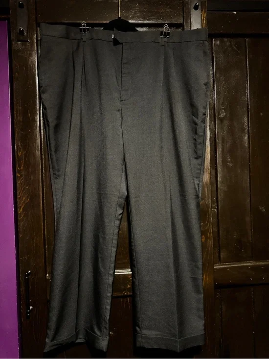 Michael Brandon Men's Black Dress Pants - Straight Leg
