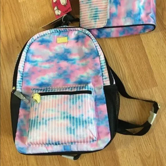 Betsey Johnson Backpack Lunch Bag Set NWT