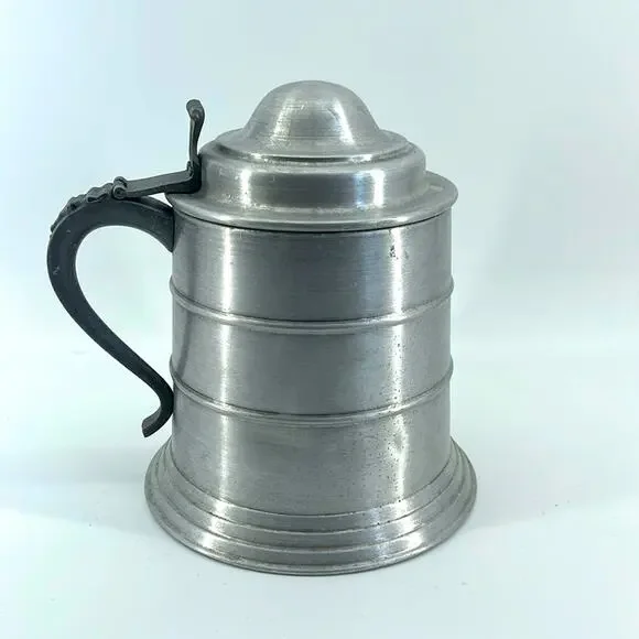 Vintage Seymour Mann mid-Century Modern Pewtertone ice bucket mug stein
