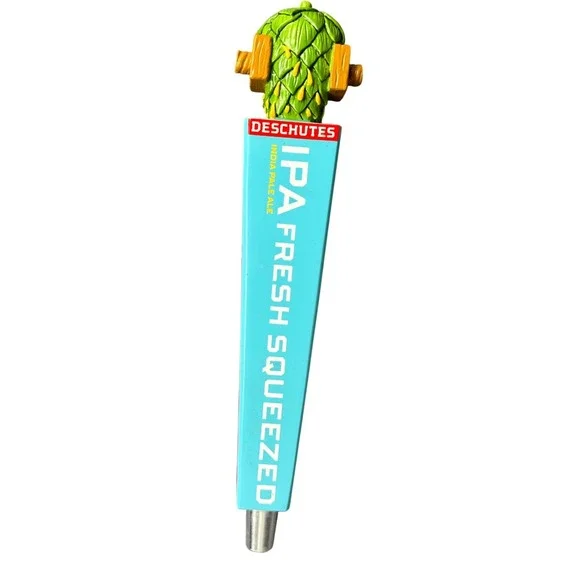 Deschutes Brewery Fresh Squeezed IPA Beer Tap Handle Hop Squeezer Blue