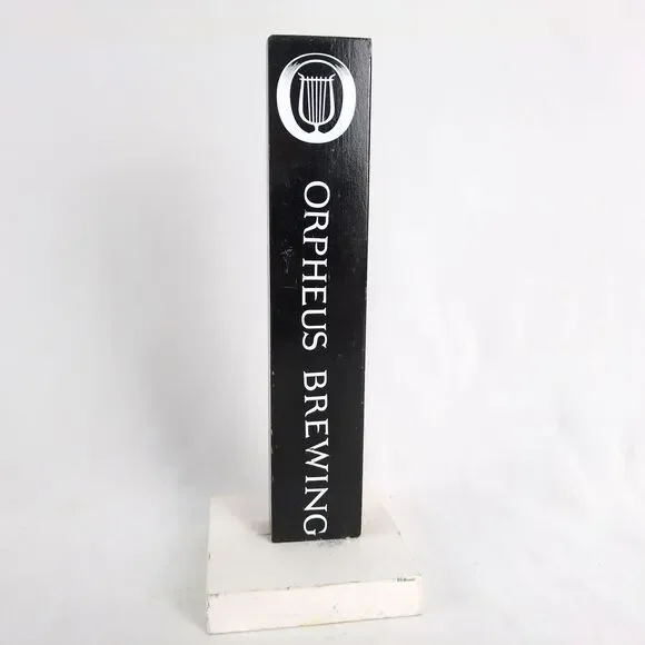 Orpheus Brewing Wooden‎ Beer Tap Handle on Stand 8.75