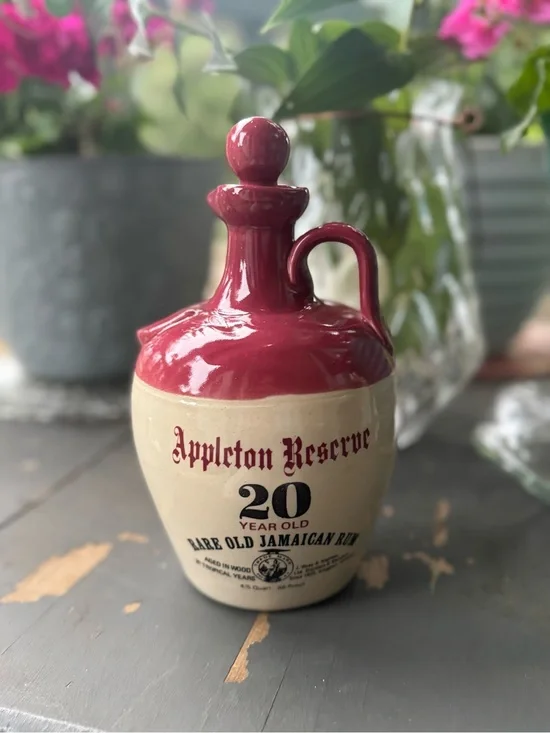 Vintage Appleton Reserve 20 Year Old Rare Old Jamaican Rum Ceramic Decanter Jug