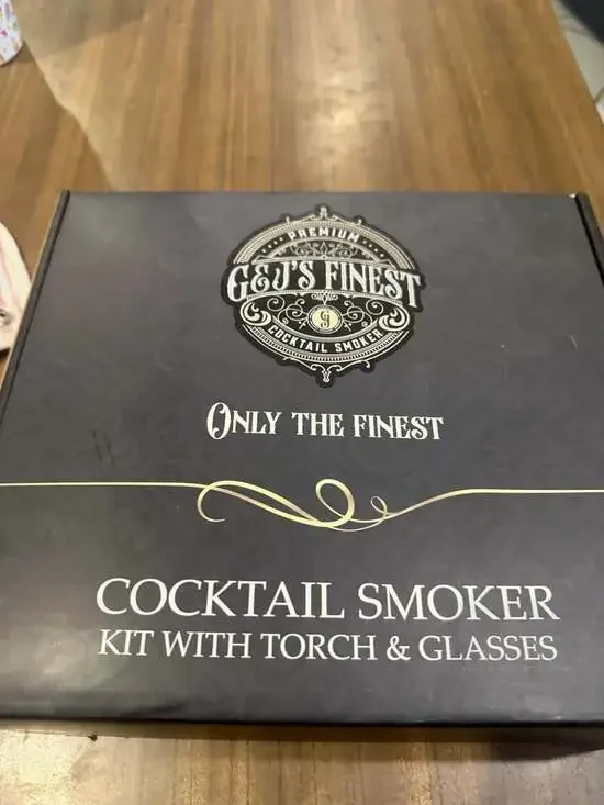 G&J's Finest Premium Cocktail Smoker Kit with Torch & Glasses