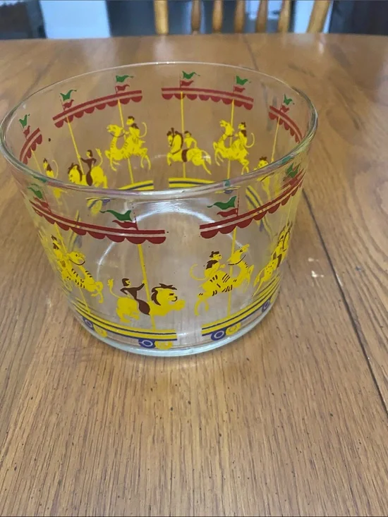 Vintage Ice Bucket Carousel and Animal Motif
