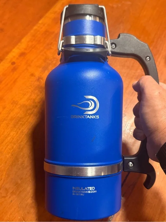 Blue Insulated Growler with Handle