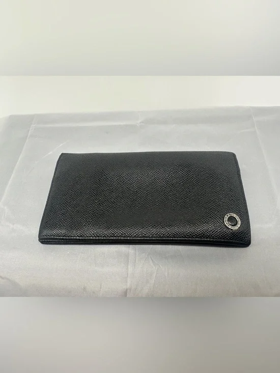 Bvlgari Long Wallet Bvlgari Bulgari Bifold Long Wallet Grain leather