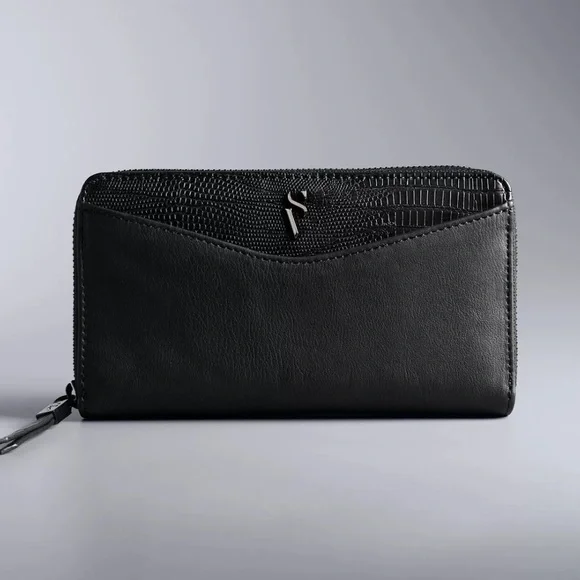 Simply Vera Vera Wang Signature Black Wallet‎