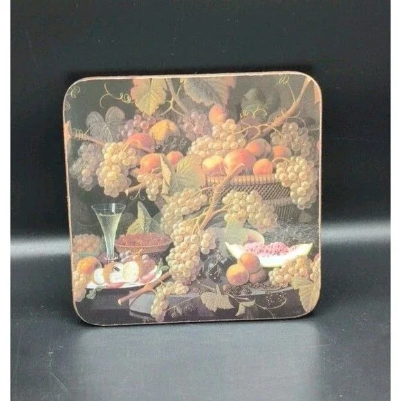 Vintage Fruit Grapes Coasters Set of 4 – Home Essentials by Godinger