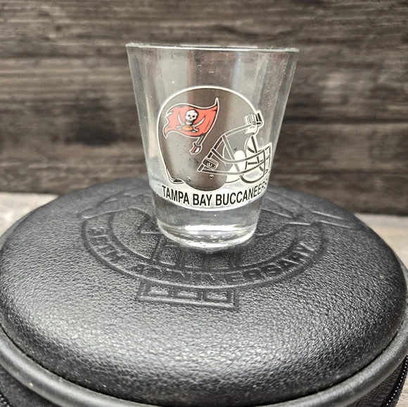 Vintage Tampa Bay Buccaneers Traditional Style Size‎  Helmet Logo Shot Glass