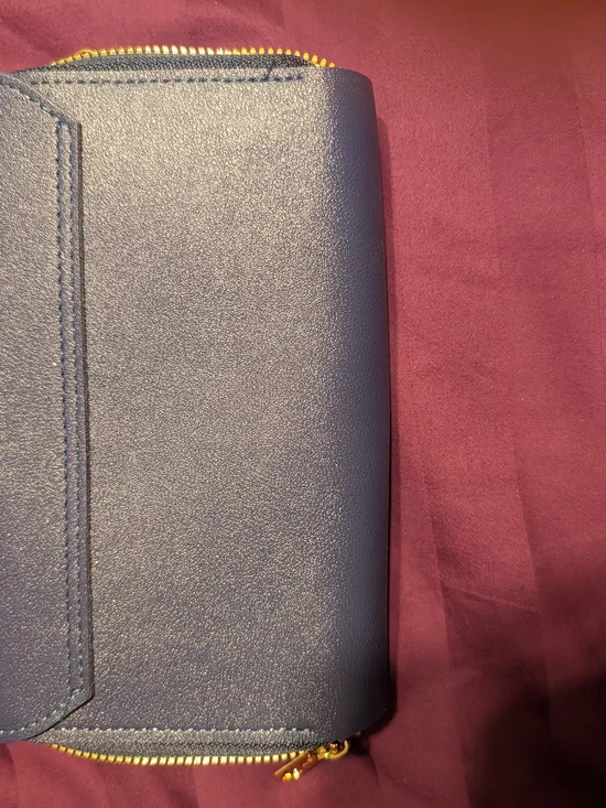 Women’s Navy Zip-Closure  Wallet