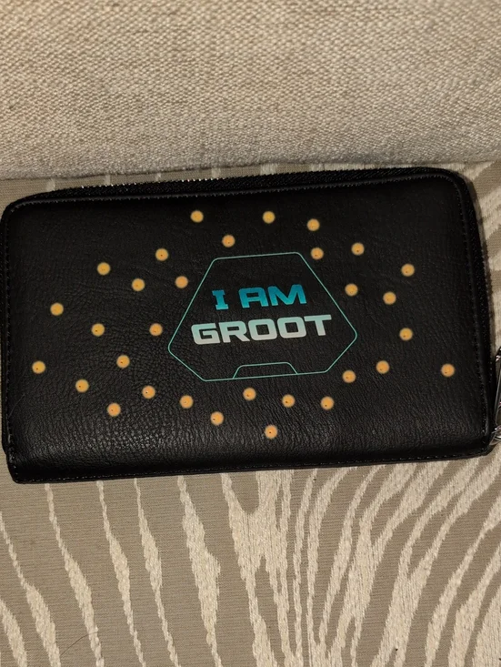I AM GROOT Black Light-Up Wristlet/Wallet