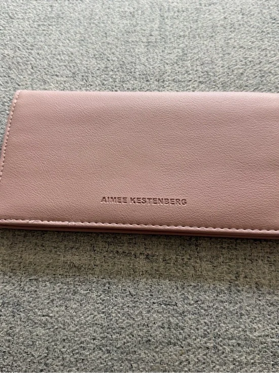 Aimee Kestenberg Blush Pink Leather Long Wallet