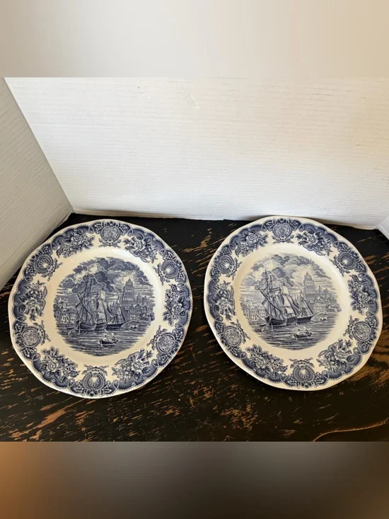 Vintage Decorative Plate - 'Historical Ports Of England' The Port Of Bristol