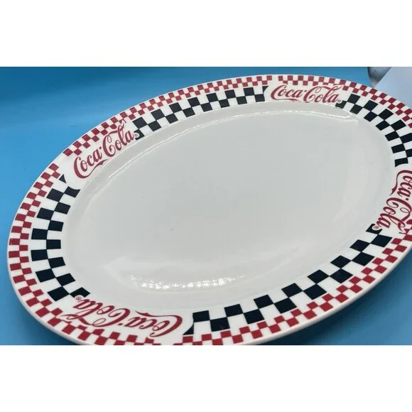 Vtg 1996 Coca Cola Serving Platter 13.5” Drive-In