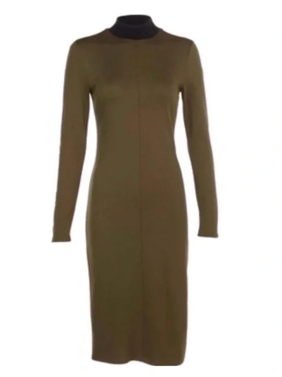 💞 New Women’s Juniors Small Olive Green Max & Ash Midi Dress