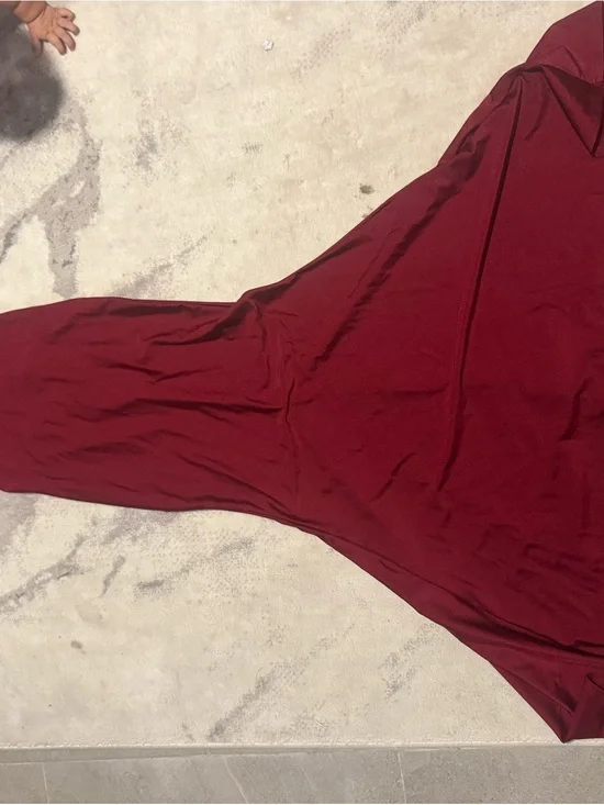 Oris Wine Red Maxi Slip Dress