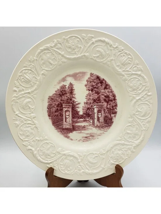 Vintage Wedgwood Virginia Military Inst. Plate Limit Gates 1939 Centennial Ed.