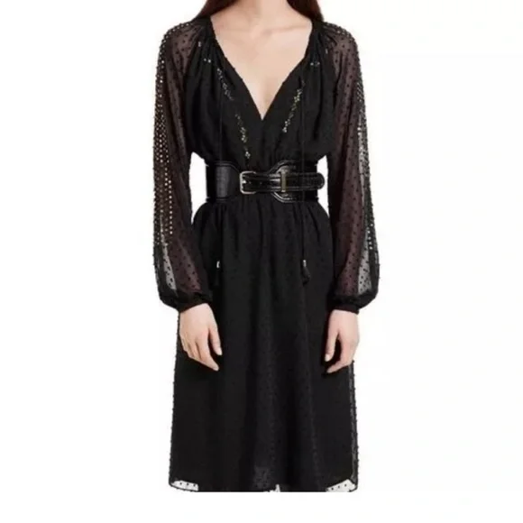 Altuzarra x Target Elegant Black Sheer Dress size 2