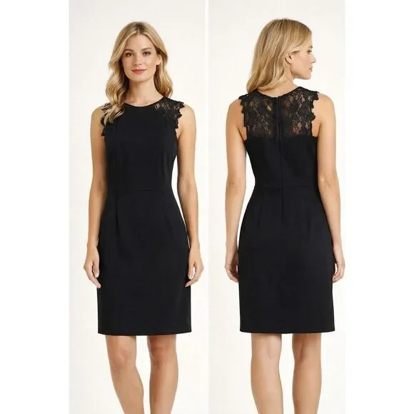 Altar’d State Black Lace Sheath Dress NWT Sleeveless Size L