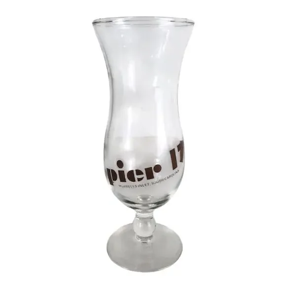 Vintage Pier 17 Murrells Inlet South Carolina Souvenir Hurricane‎ Drinking Glass
