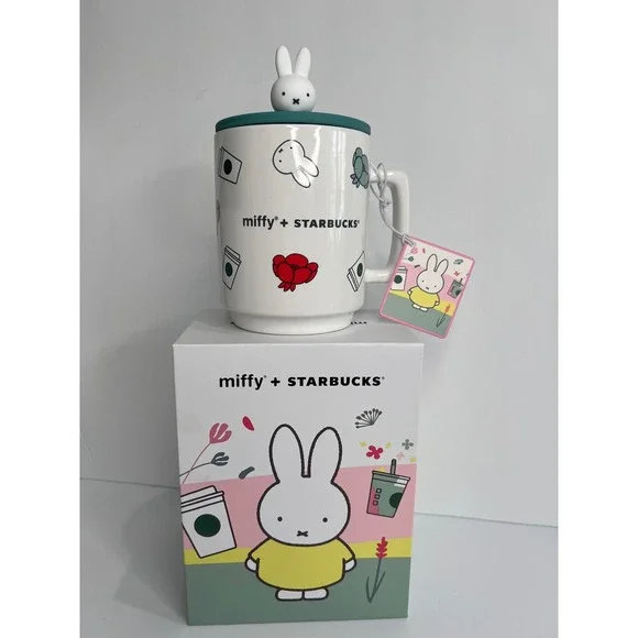 2026 Starbucks x Miffy Ceramic Figure Mug‎ 14oz Limited Edition Collectible Gift