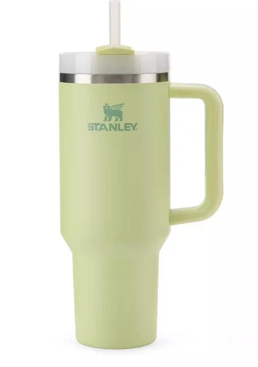 Stanley Quencher H2.0 FlowState 40 oz Tumbler Citron Handle Straw NEW IN BOX
