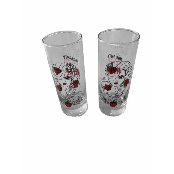 Tequila Rose Strawberry Cream Naughty Never Tasted So Nice Glasses Set Of 2