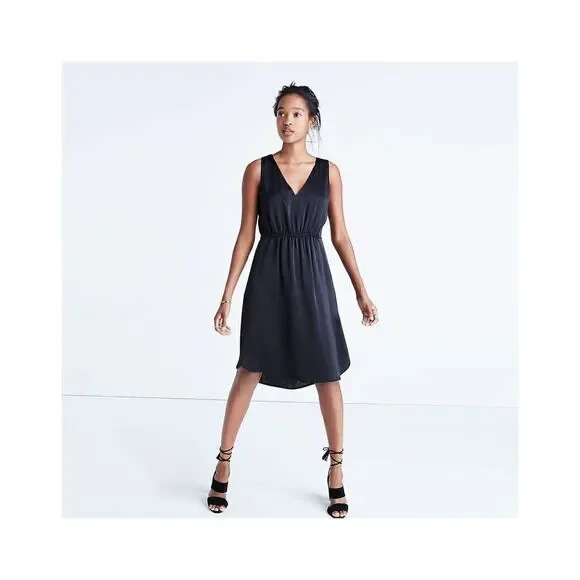 Madewell black Nightout Dress size 2 elastic waist