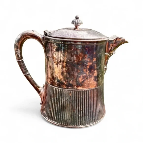 ANTIQUE ROGERS BROS MERIDEN B. COMPANY SILVERPLATE TEAPOT Pitcher
