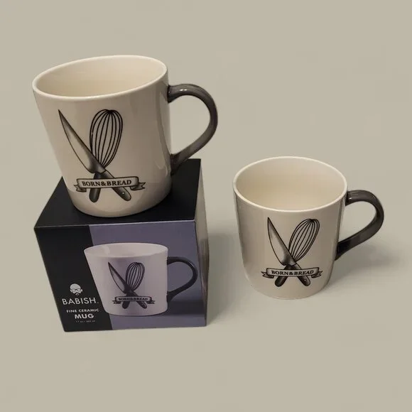 Set of 2 Born and Bread Babish Mugs- 17 ounces