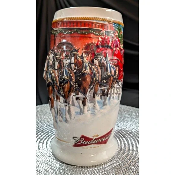 Budweiser 2006 Bud Holiday Stein Christmas Beer Mug Series Tradition CS670 NoBox