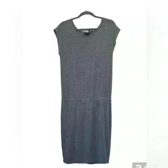 NWT Mercer & Madison gray Drop Waist Cap Sleeve Dress Women's Size Large
