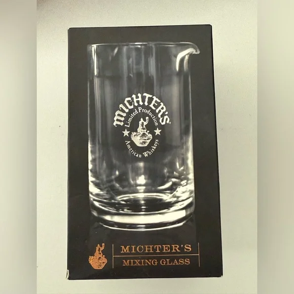 NWT Michter’s Limited Production Handblown 20oz Mixing Glass New In Unop…