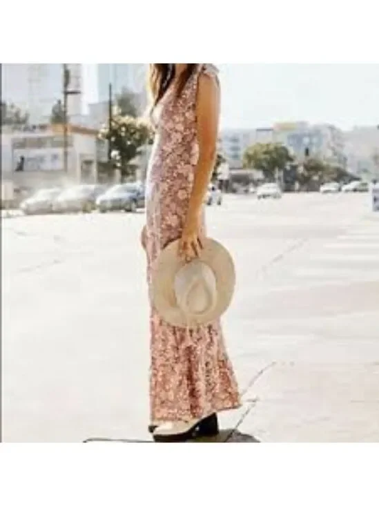 Free People In the Fields Floral Maxi Dress