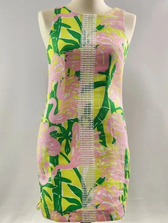 Lilly Pulitzer Fan Flamingo 🦩 Dress  20th Anniversary Target, Size 6