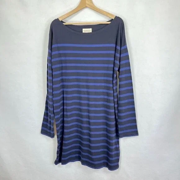 Denim & Supply Ralph Lauren Shirt Dress Stripe Boat Neck School Prep Cotton XL
