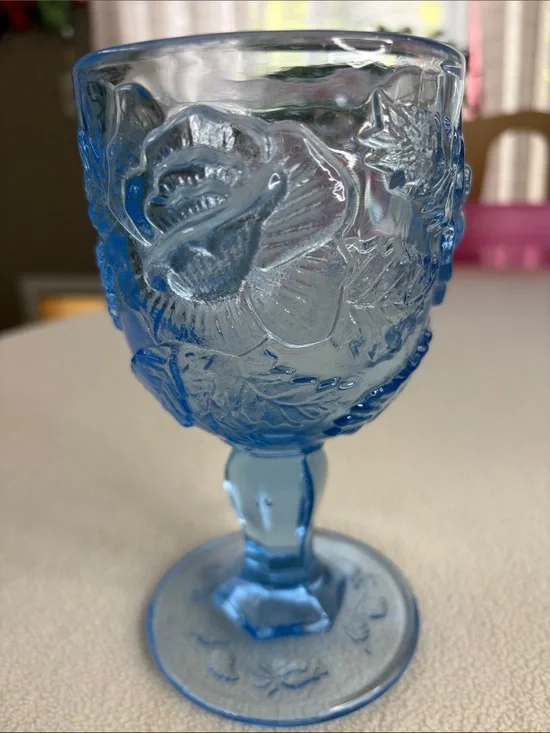 Vintage Madonna Inn Wild Rose Pattern 1 Water Glasses