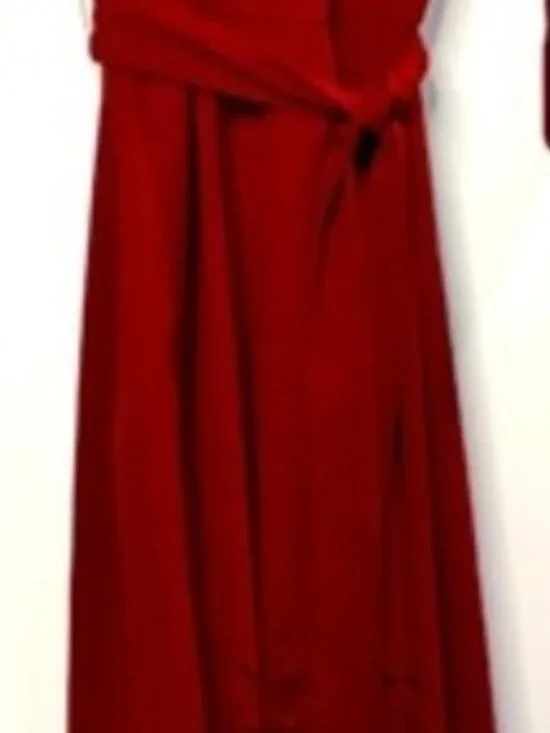 SIMPLY ELEGANT Brand | Women’s Red Dress with Asymmetrical Lengths | Size S