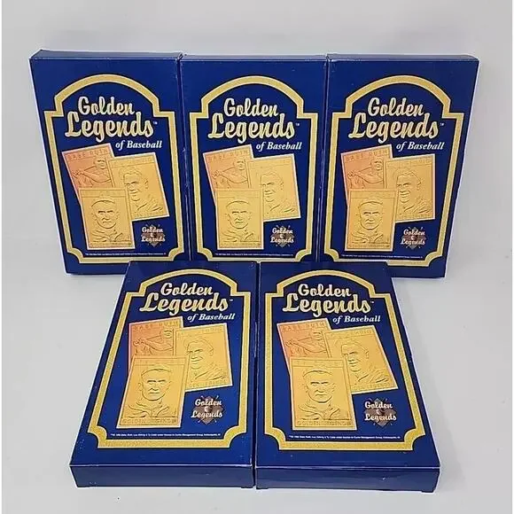 Golden Legends of Baseball Trading Cards Lot of 5 Ruth Dean Grove Foxx Mathewson