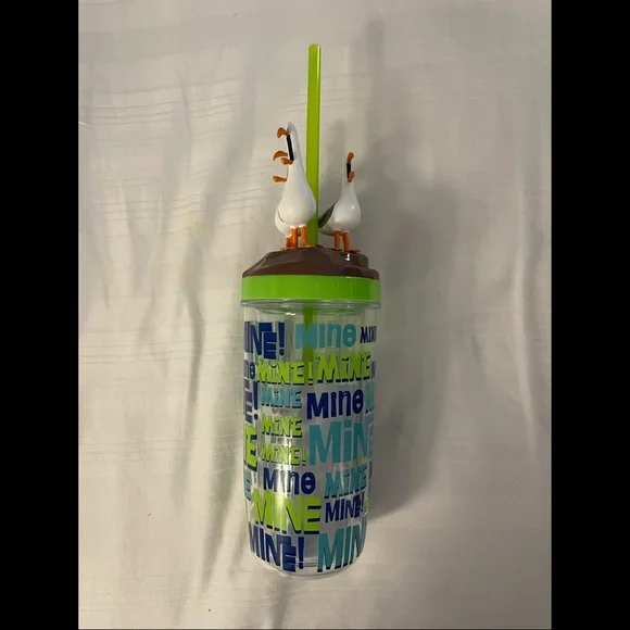 NEW Walt Disney Parks Pixar Finding‎ Nemo Seagulls Mine Mine Tumbler Cup w Straw