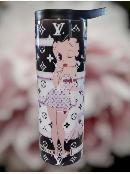 Betty Boop Custom Luxury Brands  20oz Tumbler with duo lids 🎉sale