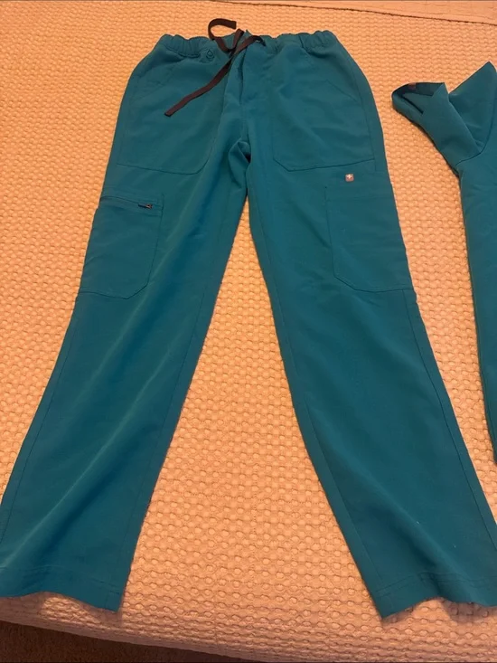 Men's Teal Utility Scrub Pants - Teal