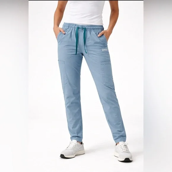 FIGS Women’s Technical Collection Jogger Scrub Pants Blue Small Tall S/T