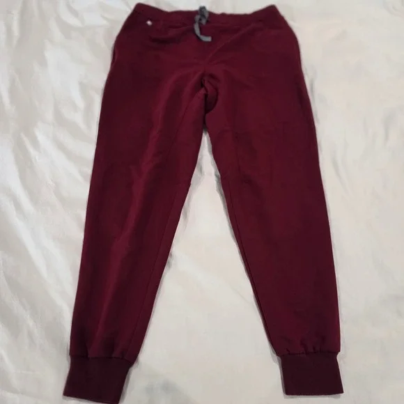 FIGS Scrub Pants Men XXL Tall Burgundy Excellent Jogger Technical Collection