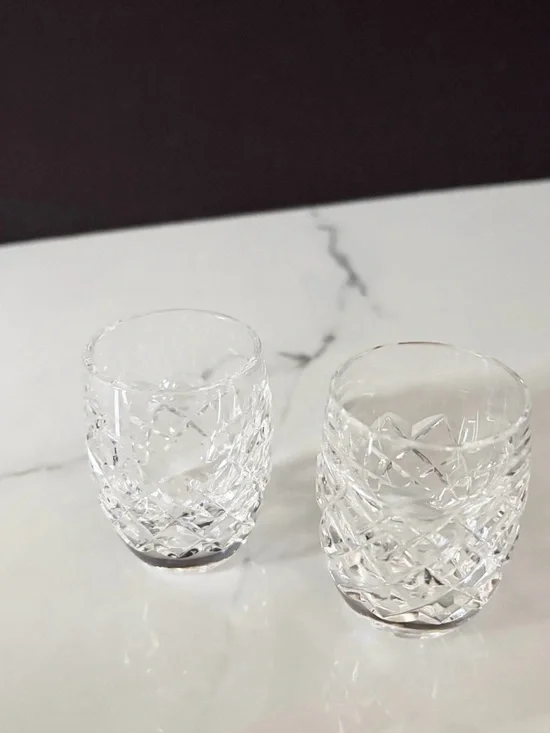 SET of 2 Alana Shot Glasses by Waterford Crystal