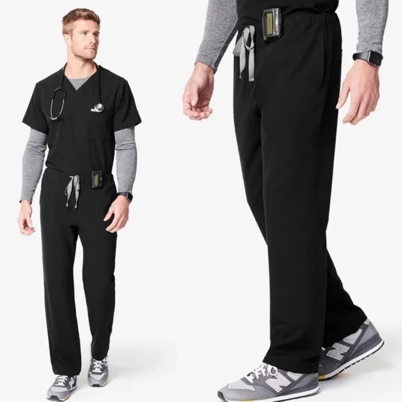 FIGS Pisco Basic Scrub Pants in Black (Choose Size)