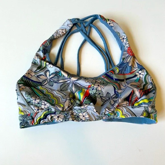 Victoria‎ Secret Sport Small Paisley Flower Criss Cross Back Sports Bra